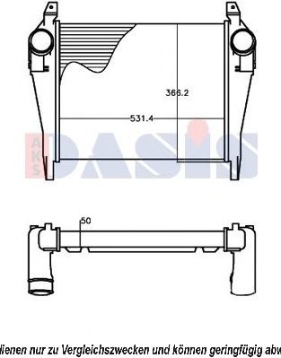 AKS DASIS 407008n -  Интеркулер